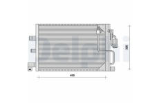 Kondenzátor, klimatizace DELPHI TSP0225067