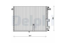 Kondenzátor, klimatizace DELPHI TSP0225068