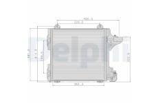 Kondenzátor, klimatizace DELPHI TSP0225089