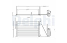 Kondenzátor, klimatizace DELPHI TSP0225105