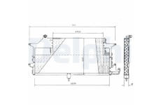 Kondenzátor, klimatizace DELPHI TSP0225144