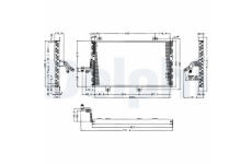Kondenzátor, klimatizace DELPHI TSP0225154