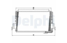 Kondenzátor, klimatizace DELPHI TSP0225159
