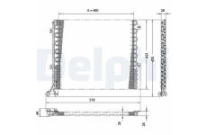 Kondenzátor, klimatizace DELPHI TSP0225167