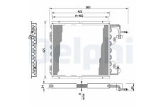 Kondenzátor, klimatizace DELPHI TSP0225178