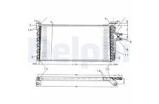 Kondenzátor, klimatizace DELPHI TSP0225179