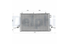 Kondenzátor, klimatizace DELPHI TSP0225276