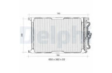 Kondenzátor, klimatizace DELPHI TSP0225300