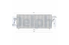 Kondenzátor, klimatizace DELPHI TSP0225342