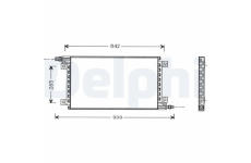 Kondenzátor, klimatizace DELPHI TSP0225442
