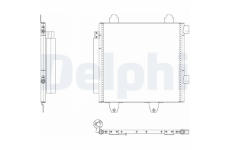 Kondenzátor, klimatizace DELPHI TSP0225643