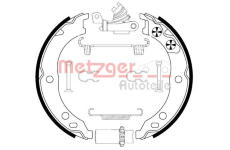 Sada brzdových čelistí, parkovací brzda METZGER 0152019