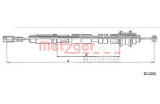 Tažné lanko, ovládání spojky METZGER 10.3291