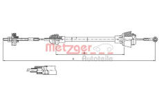 Tažné lanko, ovládání spojky METZGER 10.3601