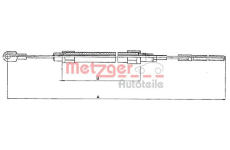 Tažné lanko, parkovací brzda METZGER 10.4131