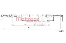 Tazne lanko, parkovaci brzda METZGER 10.4715