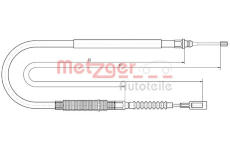 Tažné lanko, parkovací brzda METZGER 10.4728