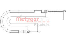 Tazne lanko, parkovaci brzda METZGER 10.6033
