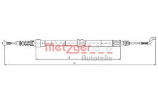 Tažné lanko, parkovací brzda METZGER 10.7393