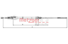 Tazne lanko, parkovaci brzda METZGER 10.7491