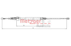 Tazne lanko, parkovaci brzda METZGER 10.7509