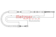 Tažné lanko, parkovací brzda METZGER 10.7536