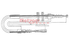 Tažné lanko, parkovací brzda METZGER 10.7582