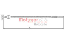 Tazne lanko, parkovaci brzda METZGER 10.8226