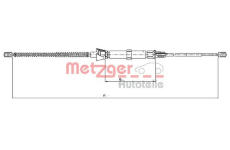 Tažné lanko, parkovací brzda METZGER 10.9034