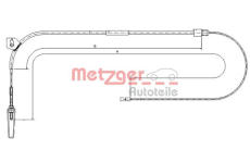 Tazne lanko, parkovaci brzda METZGER 10.9331