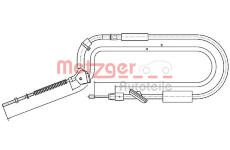 Tažné lanko, parkovací brzda METZGER 10.9335