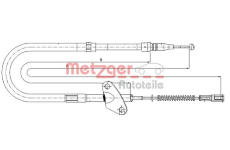 Tažné lanko, parkovací brzda METZGER 10.9871