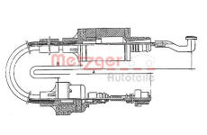 Tažné lanko, ovládání spojky METZGER 11.2552