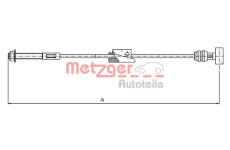 Tažné lanko, parkovací brzda METZGER 11.5452