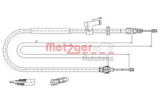 Tazne lanko, parkovaci brzda METZGER 11.5495