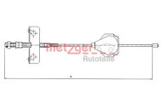 Tazne lanko, parkovaci brzda METZGER 11.5513