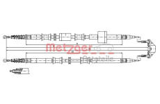 Tazne lanko, parkovaci brzda METZGER 11.5767