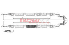 Tazne lanko, parkovaci brzda METZGER 11.5862
