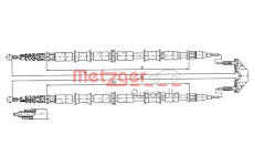 Tazne lanko, parkovaci brzda METZGER 11.5938