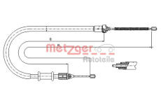 Tazne lanko, parkovaci brzda METZGER 11.6675