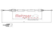 Tažné lanko, parkovací brzda METZGER 11.6807