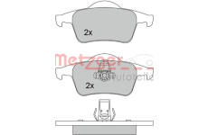 Sada brzdových destiček, kotoučová brzda METZGER 1170011