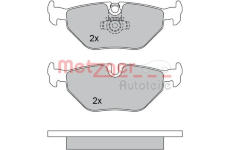 Sada brzdových destiček, kotoučová brzda METZGER 1170014