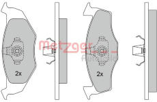 Sada brzdových destiček, kotoučová brzda METZGER 1170023