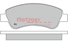 Sada brzdových destiček, kotoučová brzda METZGER 1170026