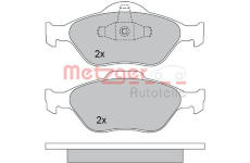 Sada brzdových destiček, kotoučová brzda METZGER 1170045