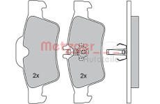 Sada brzdových destiček, kotoučová brzda METZGER 1170049