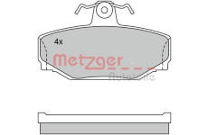 Sada brzdových destiček, kotoučová brzda METZGER 1170074