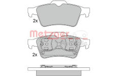 Sada brzdových destiček, kotoučová brzda METZGER 1170080