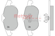 Sada brzdových destiček, kotoučová brzda METZGER 1170100